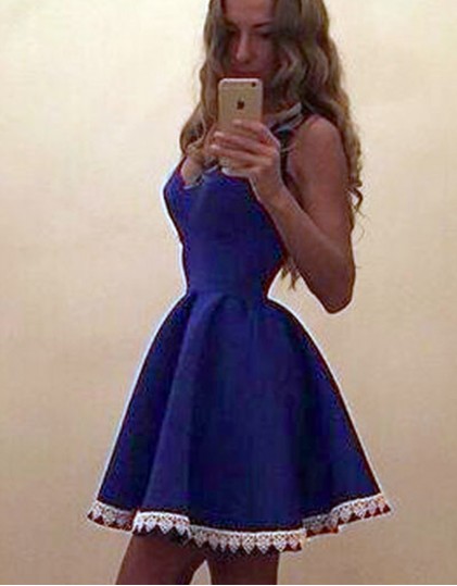 Rochie Scurta Albastra LC22033